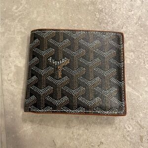 Goyard Black and Tan Card Holder